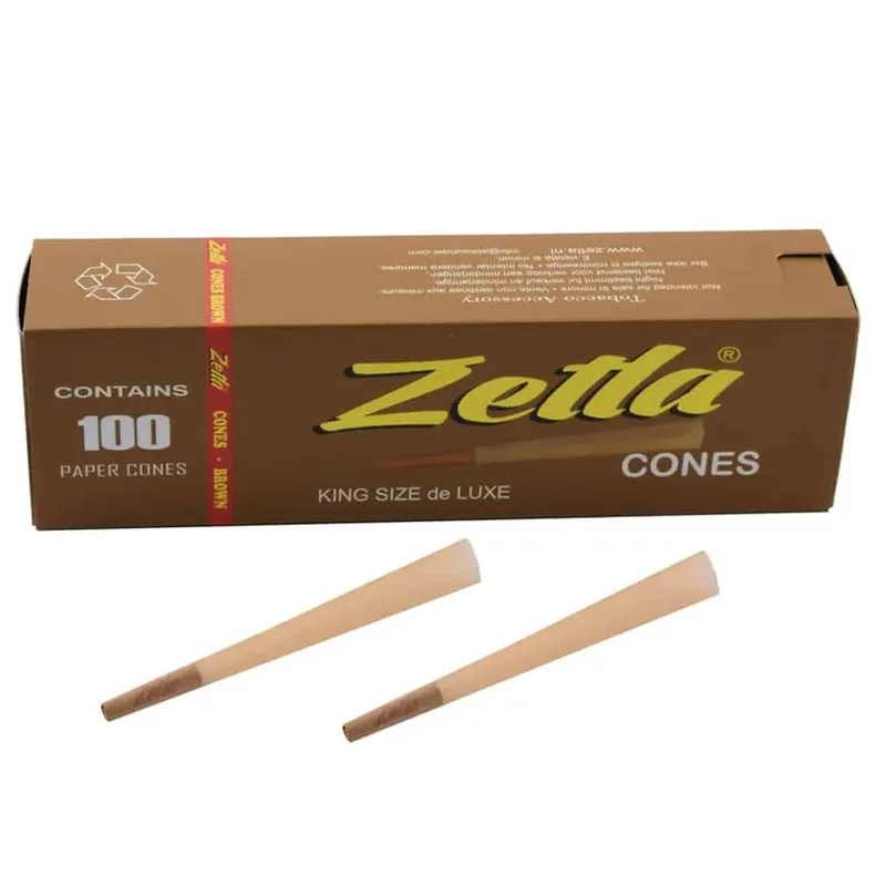 Brune de Luxe Cones King Size 100 stk | Zetla