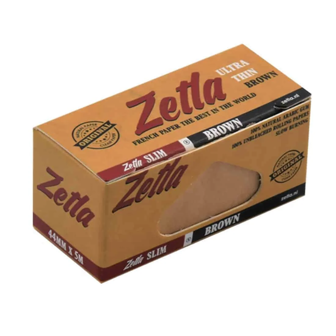 Zetla - Brown King Size Slim Meterpapir 5 m - Billede 2